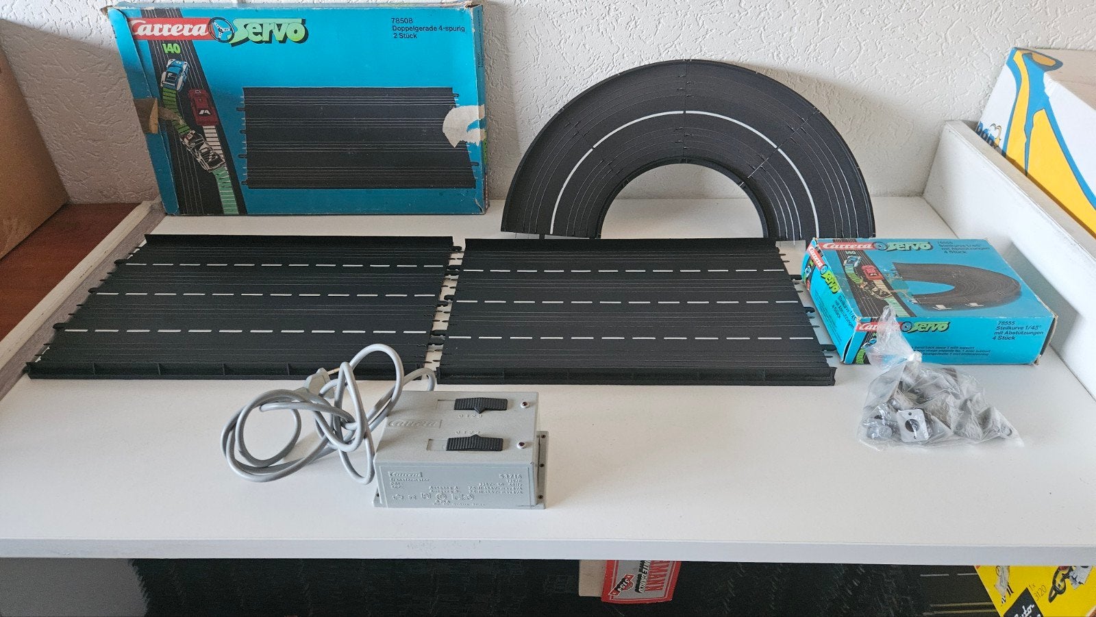Garrera Servo 140 .2 dubbelplaten. kombocht. en trafo, Onderdelen, Carrera, Ophalen of Verzenden, Zo goed als nieuw