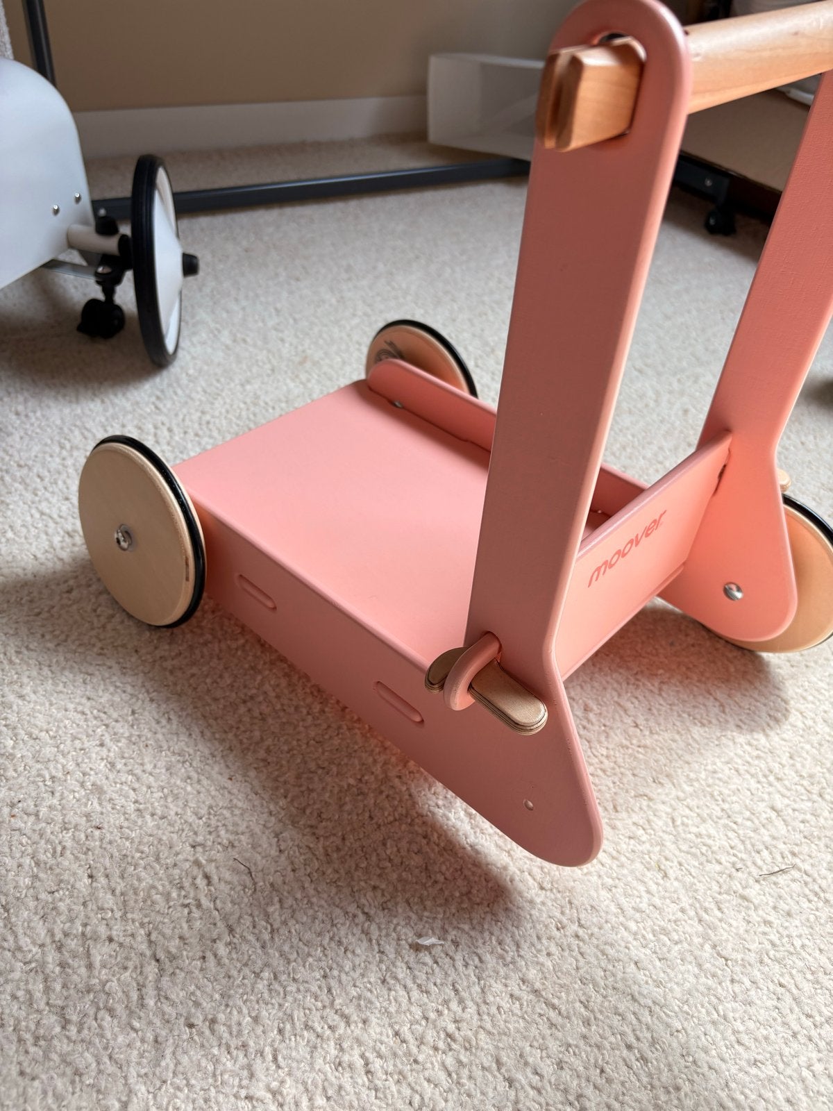 Roze Moover loopfiets/loopwagen - Zo goed als nieuw, Ophalen, Zo goed als nieuw, Meisje