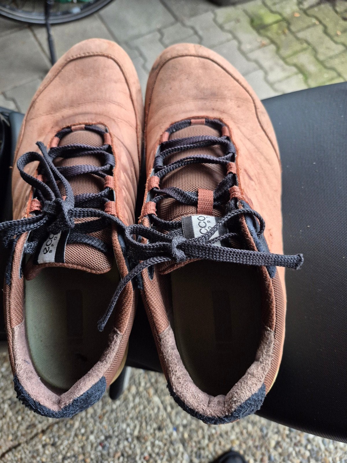 ECCO Bruine Suède Sneakers Maat 43 - Comfortabel en Stijlvol, ECCO, Bruin, Ophalen of Verzenden, Sneakers of Gympen