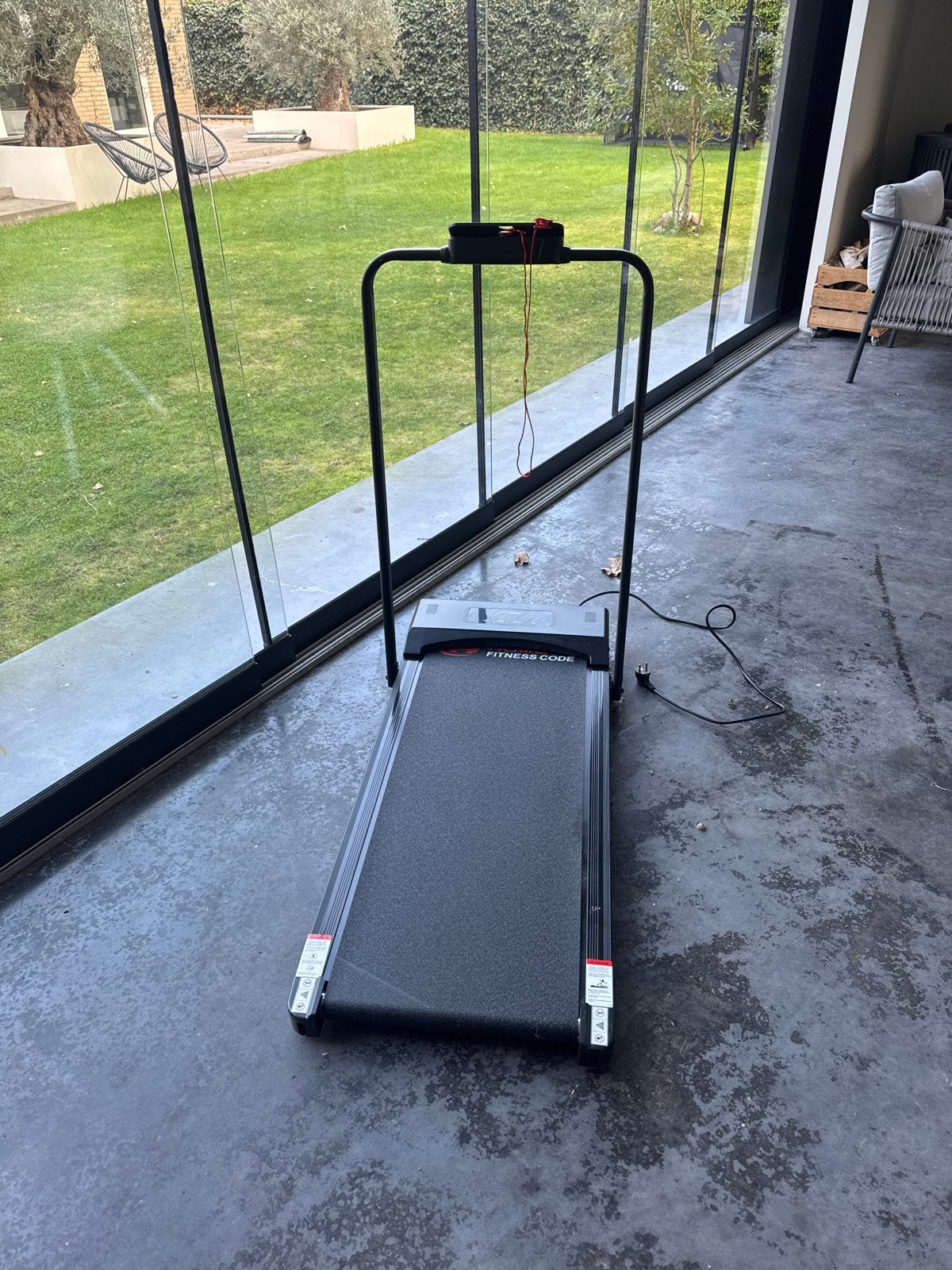 Opvouwbare Loopband C1 - 1-10KM/H, 5% Helling, met garantie, Ophalen, Zo goed als nieuw, Metaal, Loopband