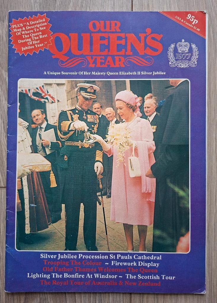 queen koningin Elizabeth jubileum 1977 vintage royal family, Ophalen of Verzenden, Gebruikt, Tijdschrift of Boek