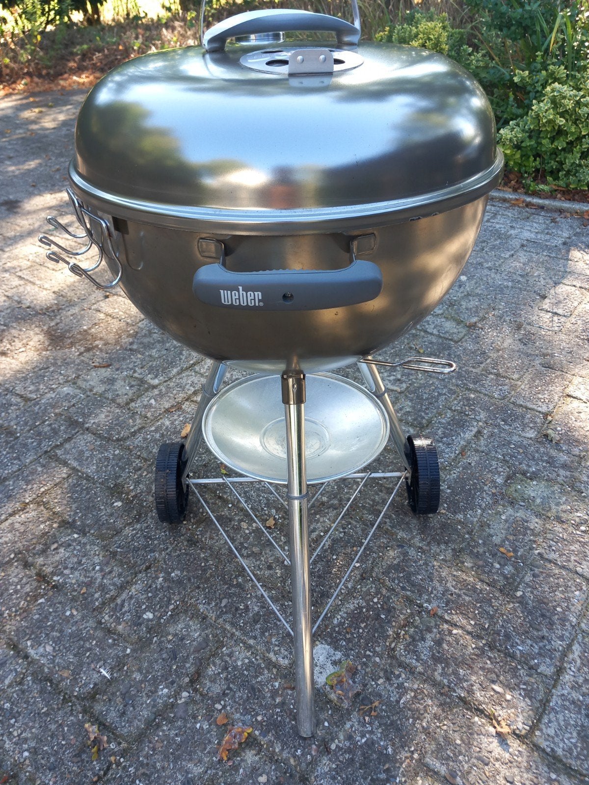 Weber Kettle Houtskool BBQ 47cm - Gun Metal, Ophalen, Zo goed als nieuw, Weber