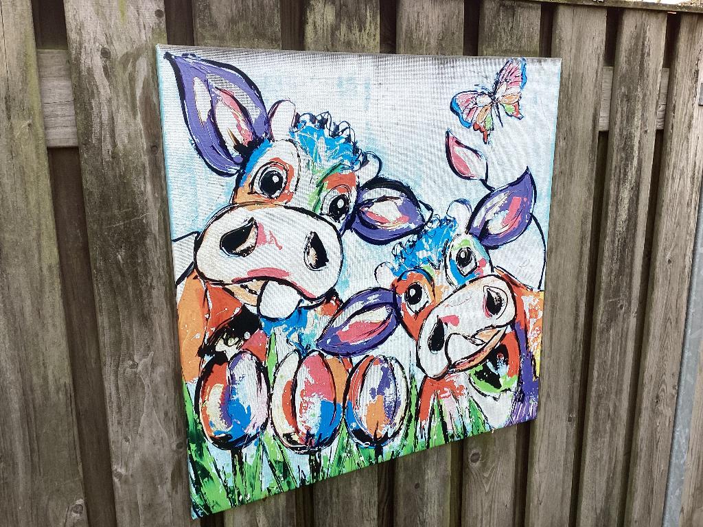 Canvas buitenschilderij, Ophalen, Gebruikt