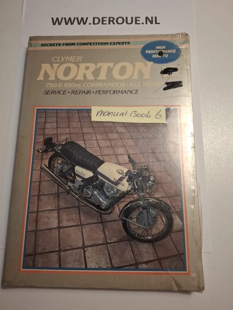 MANUAL BOOK 6 CLYMER SERVICE-REPAIR-PERFORMANCE NORTON, Ophalen of Verzenden, Gelezen, Onbekend, Merk of Model