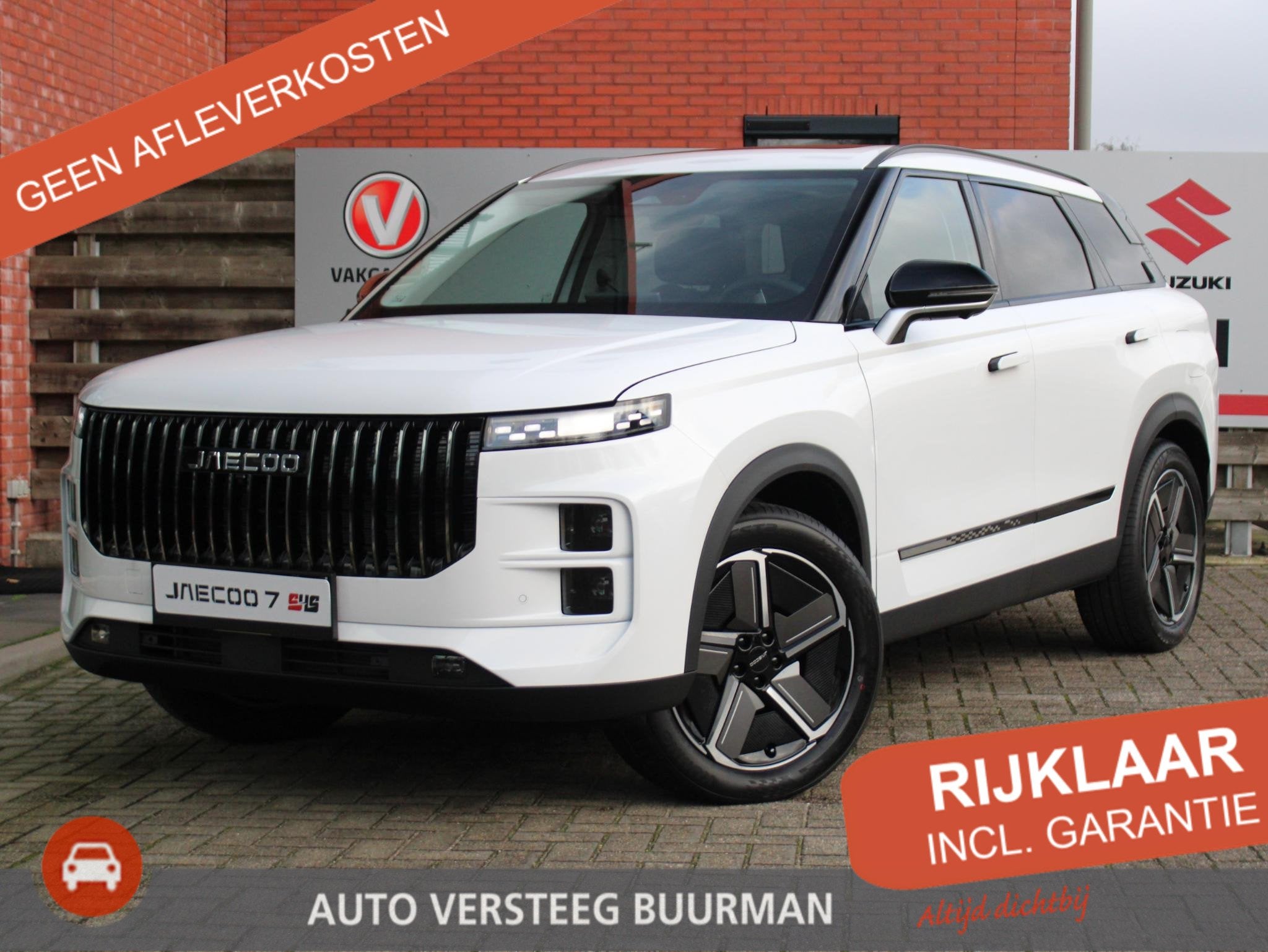 Jaecoo 7 1.5 GDI SHS-P Exclusive Elektrisch Panoramadak, Kun, Auto's, Overige Auto's, 12 maanden, 347 pk, Wit, Bedrijf