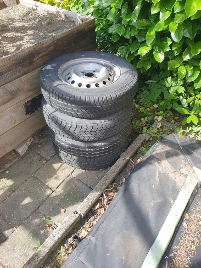 Aanhanger trailer velgen. 155 80 r13, Auto diversen, Aanhangwagen-onderdelen, Ophalen