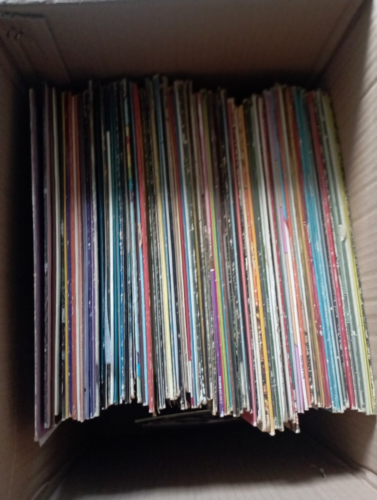 gratis elpee,s ophalen volle doos, Ophalen