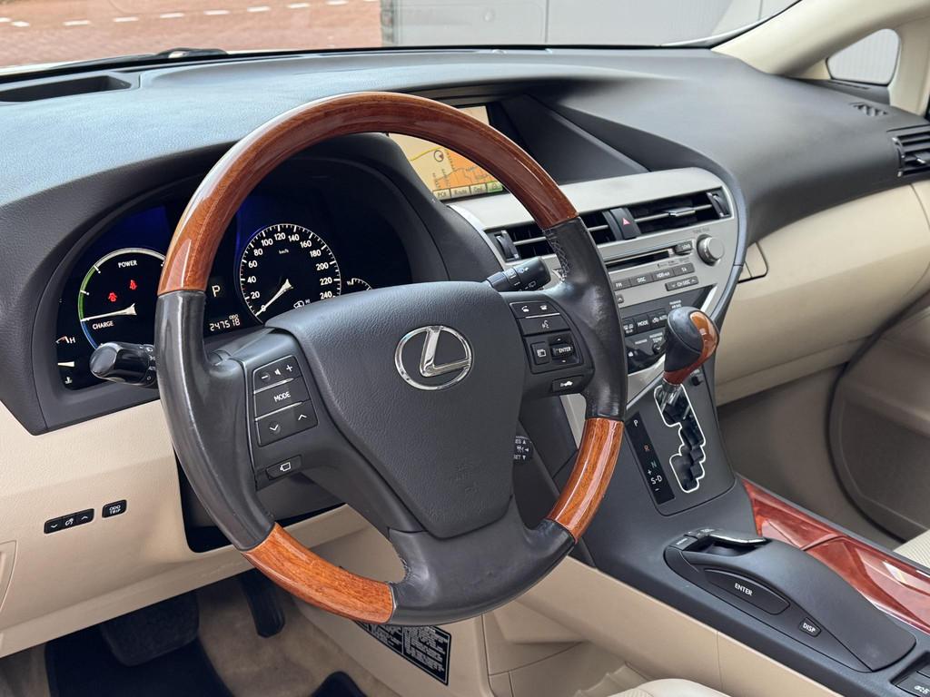Lexus RX 450h 4WD President YOUNGTIMER AdaptiveCruise Luchtv, Auto's, Automaat, Euro 5, Gebruikt, Beige