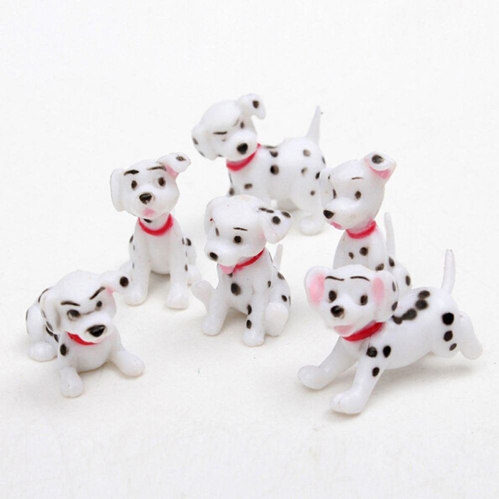 Leuke taartdecoratie DALMATIËRS figuurtjes (set à 6) € 8,95, Verzenden, Nieuw, Taarten, Versiering