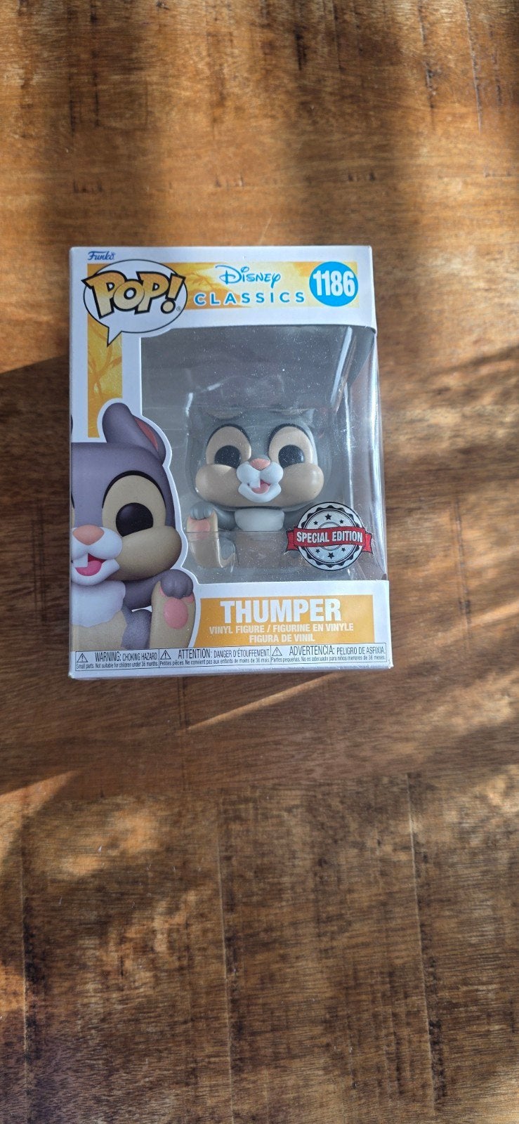 Funko Pop! Disney Classics Thumper #1186 Special Edition, Ophalen, Bambi of Dumbo, Nieuw, Beeldje of Figuurtje