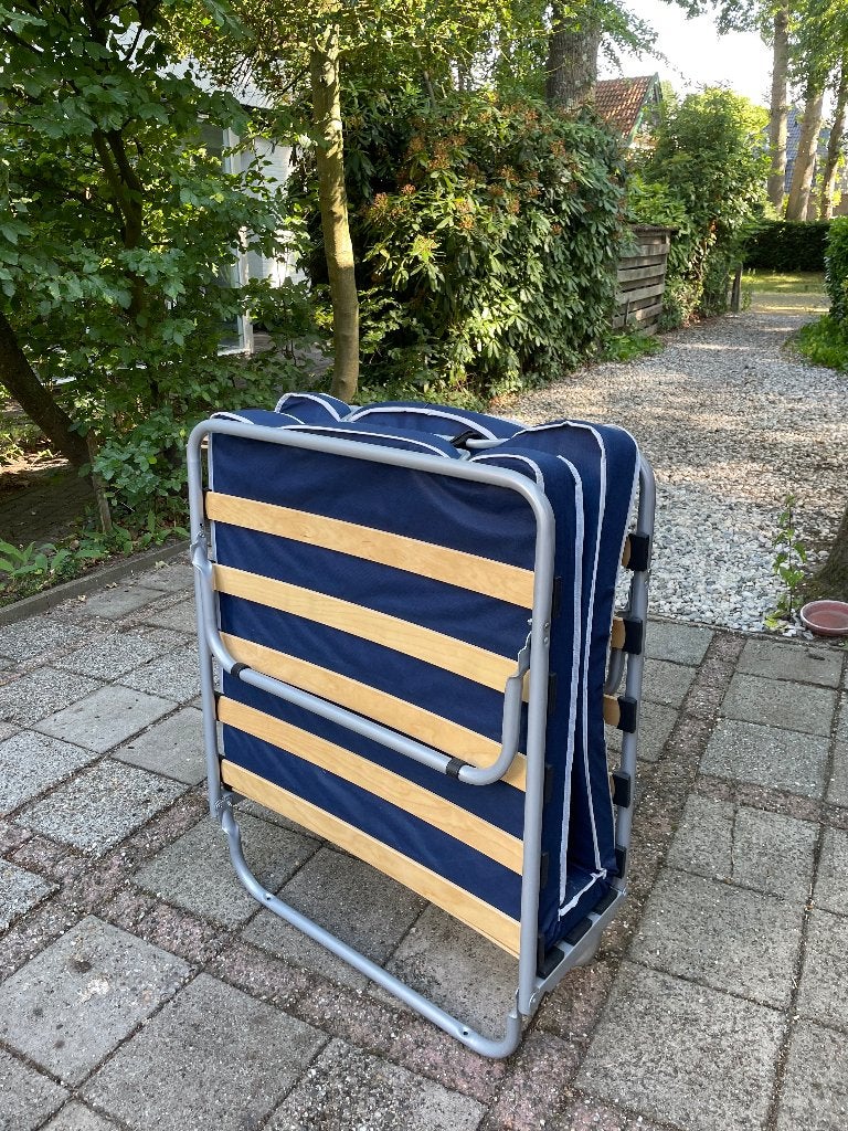 Opklapbed, Ophalen, Gebruikt, Eenpersoons, Blauw