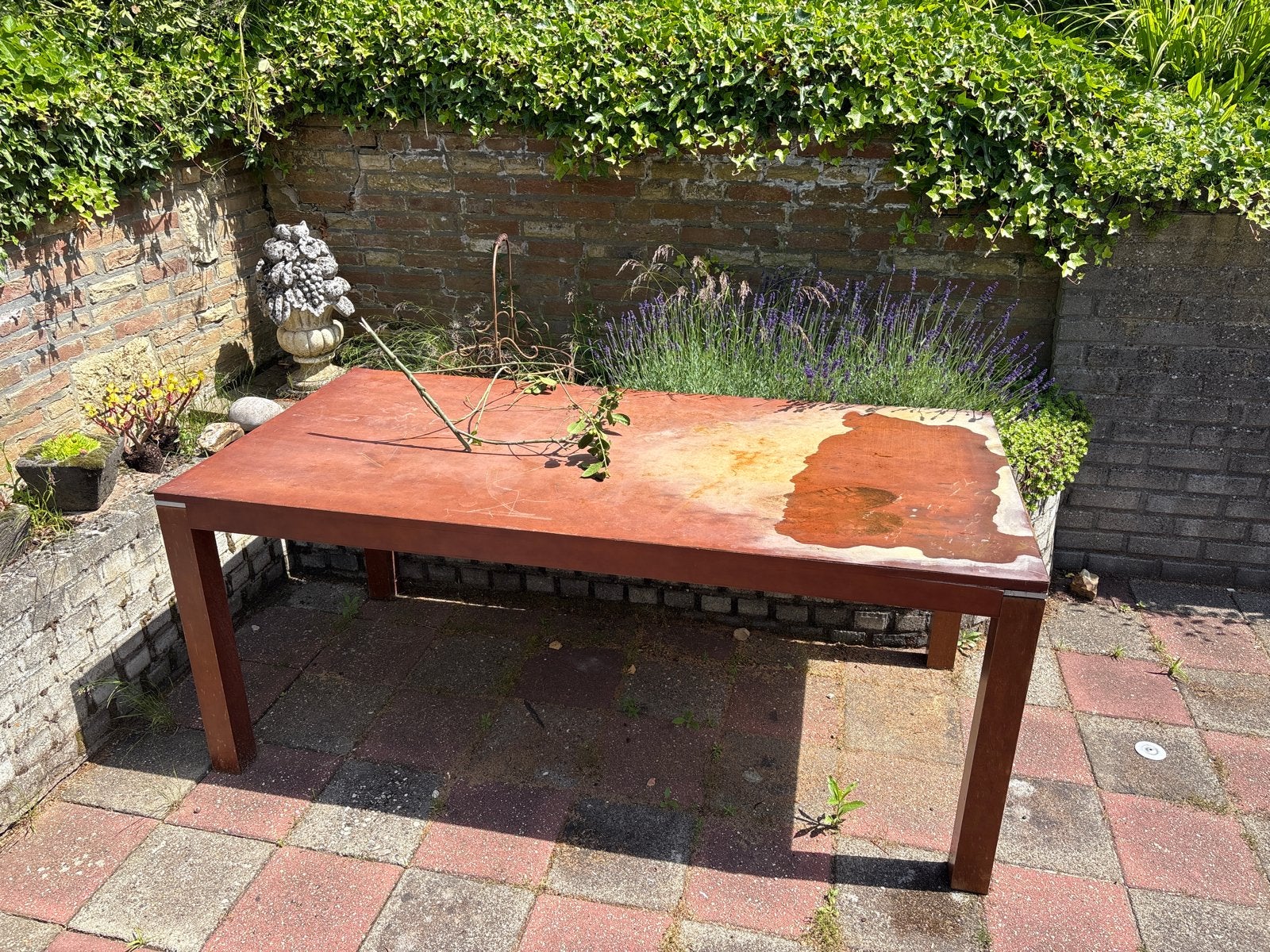 Gratis eiken eettafel af te halen in Simpelveld, Huis en Inrichting, Tafels | Eettafels, Ophalen, Gebruikt, Eikenhout