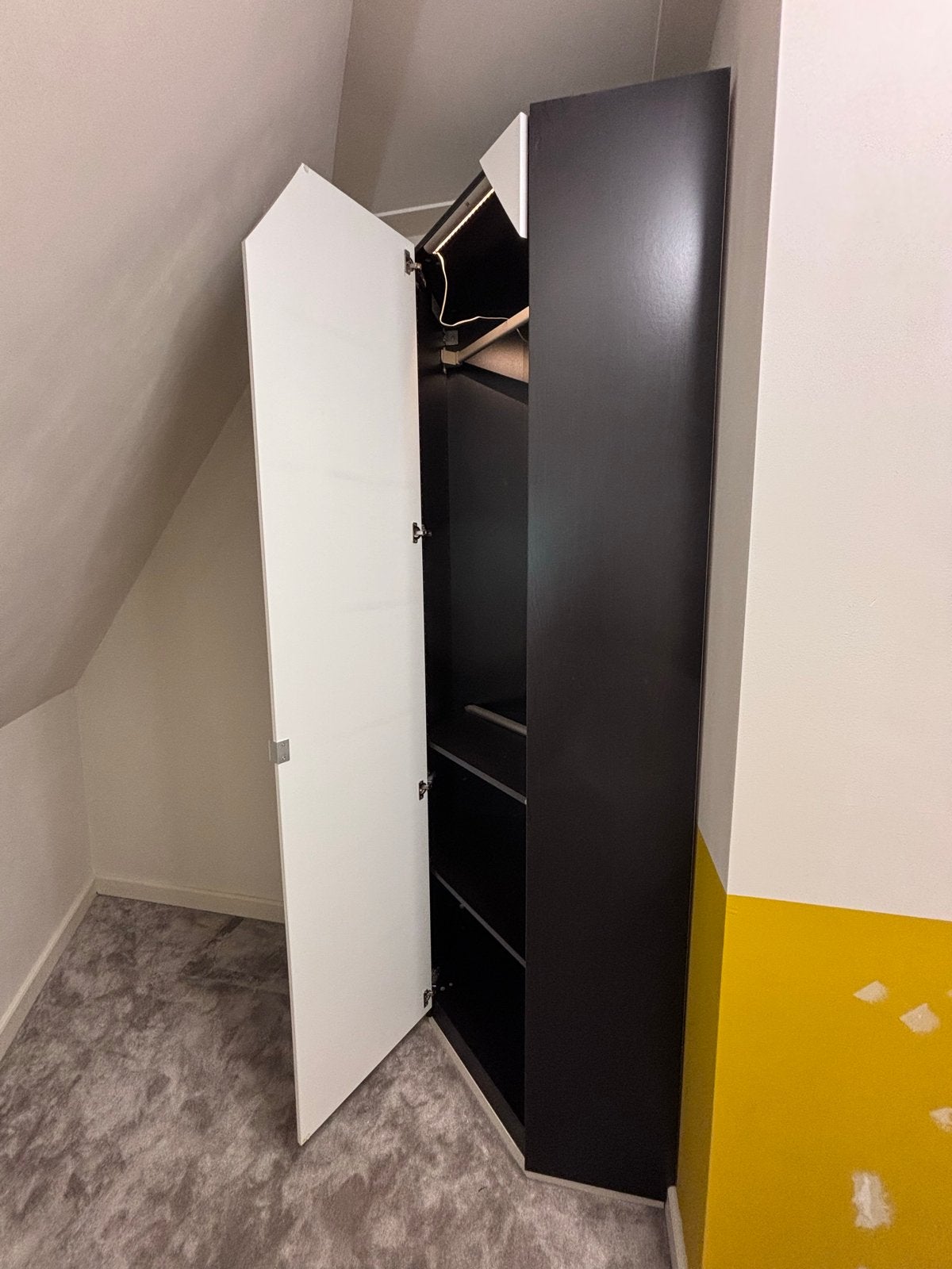 IKEA PAX hoekkast met planken en hangruimte, Huis en Inrichting, Kasten | Kledingkasten, Ophalen, Met deur(en), 200 cm of meer