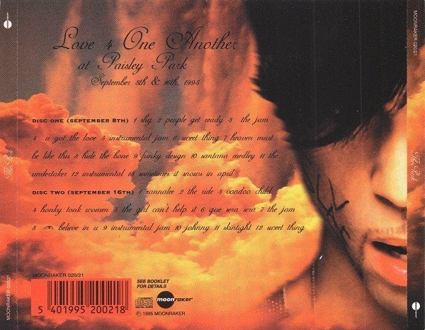 Prince - The Park(Love 4 One Another at Paisley Park 95) 2CD, Import, Live-album, Nieuw in verpakking, Verzenden