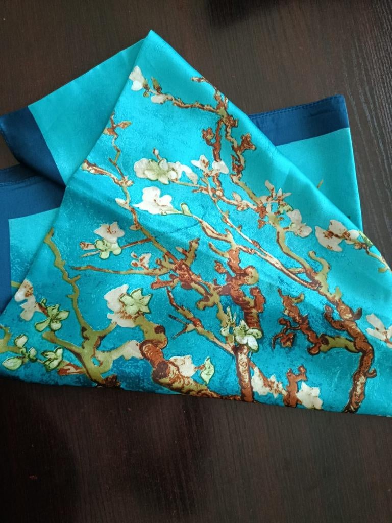 Vincent van gogh schilderij sjaal, Ophalen of Verzenden, Zo goed als nieuw, Maat 46/48 (XL) of groter, Sjaal