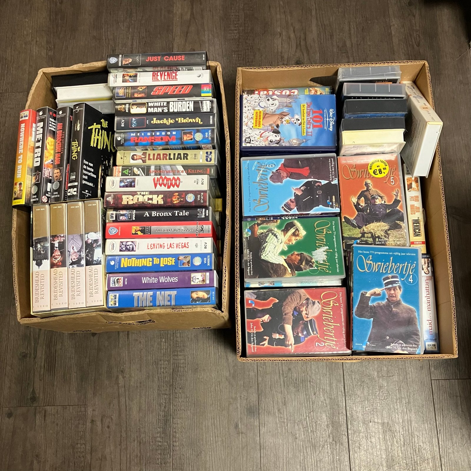 Grote collectie videobanden - VHS films, Cd's en Dvd's, VHS | Film, Ophalen, Gebruikt, Alle leeftijden, Nederlands
