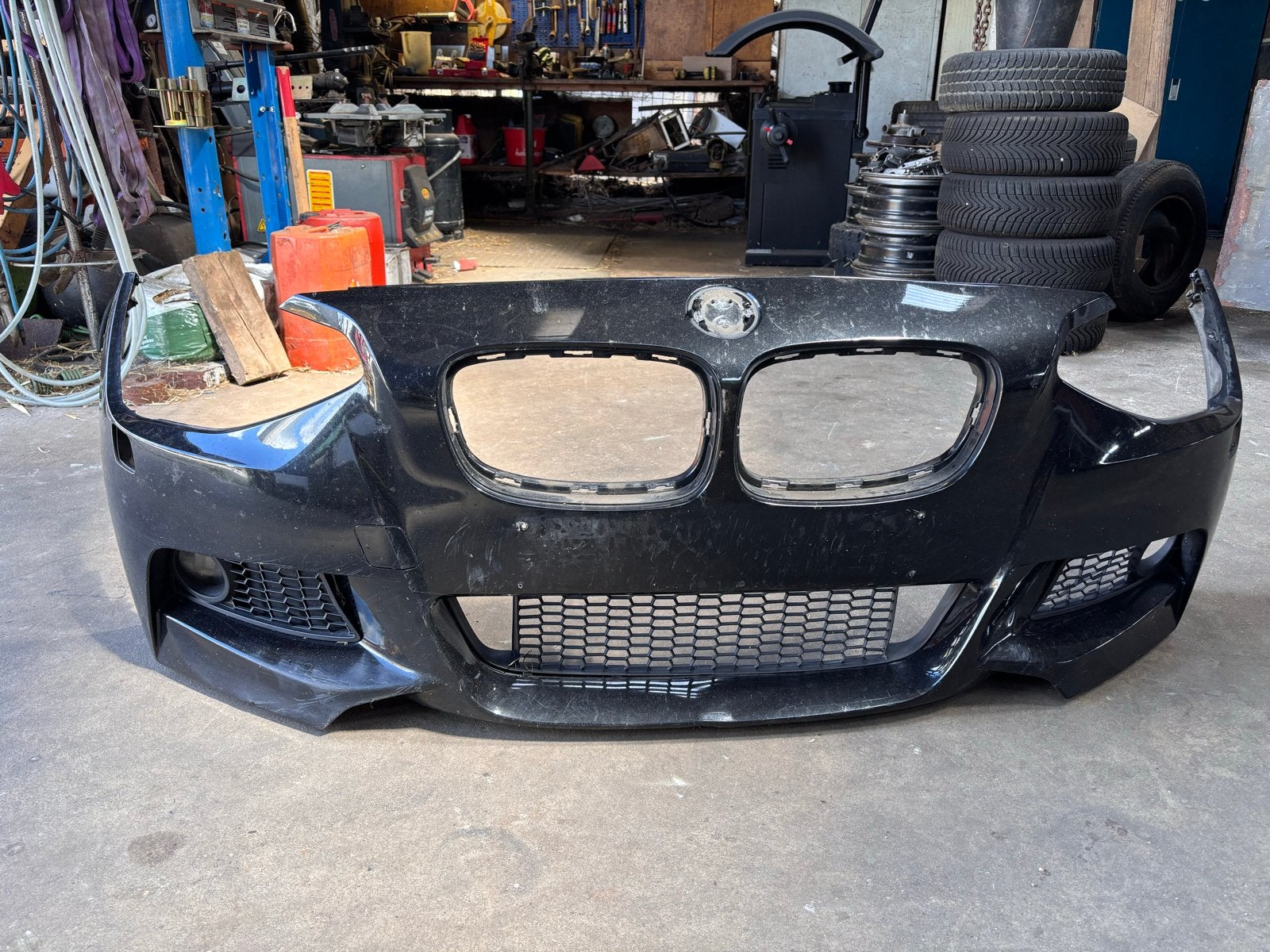 Originele BMW F20 M Sport Voorbumper - Gebruikt, Ophalen, Gebruikt, Voor, Bumper