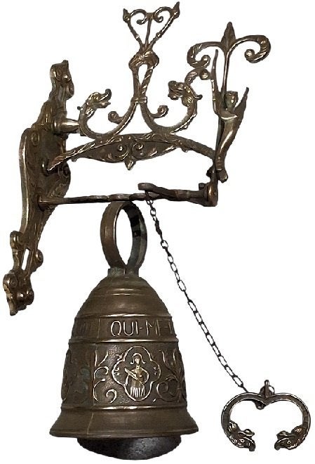grote messing muurbel., Ophalen of Verzenden