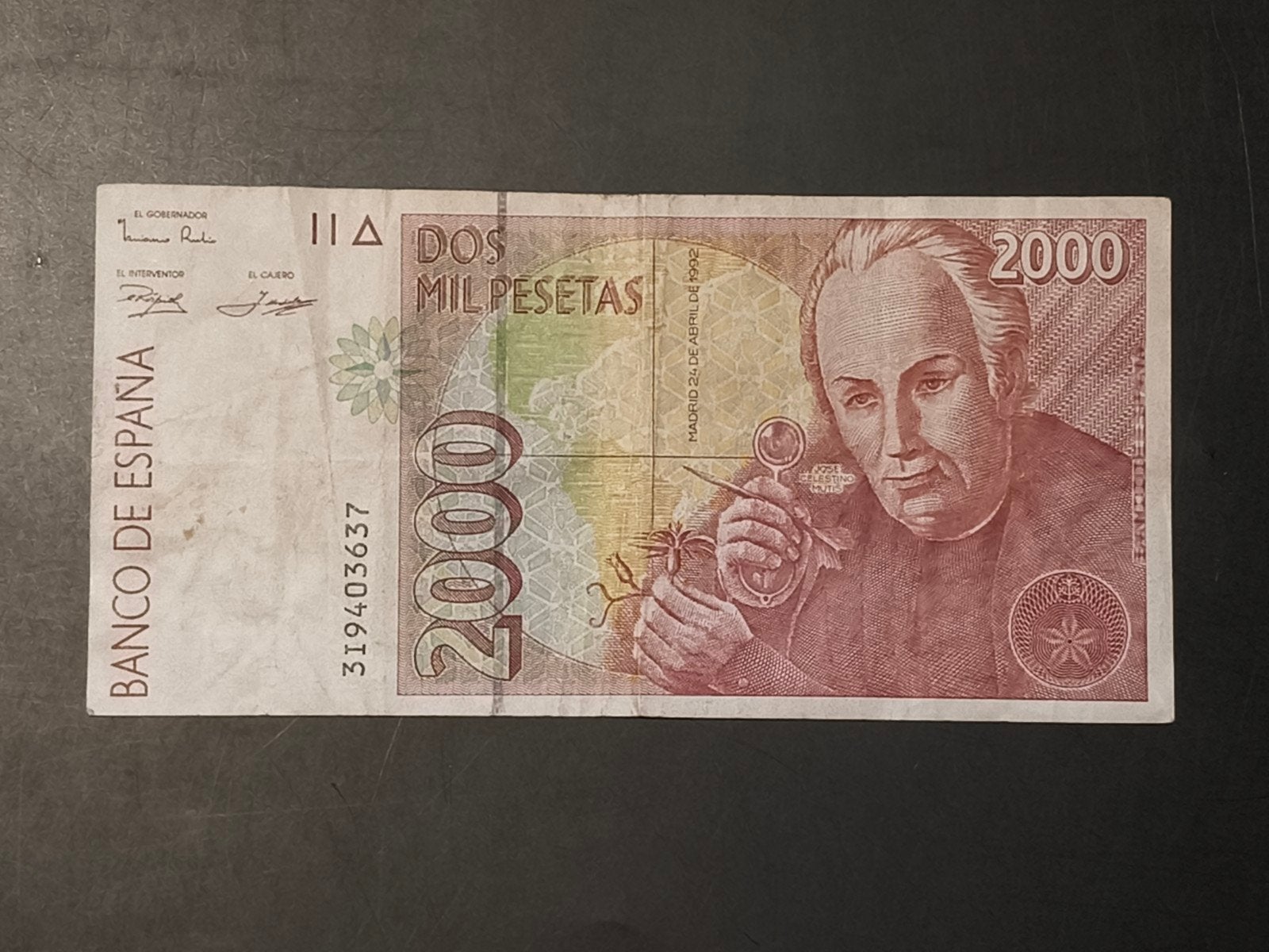 Spain 2000 pesetas 1992 VF, Ophalen of Verzenden, Overige landen