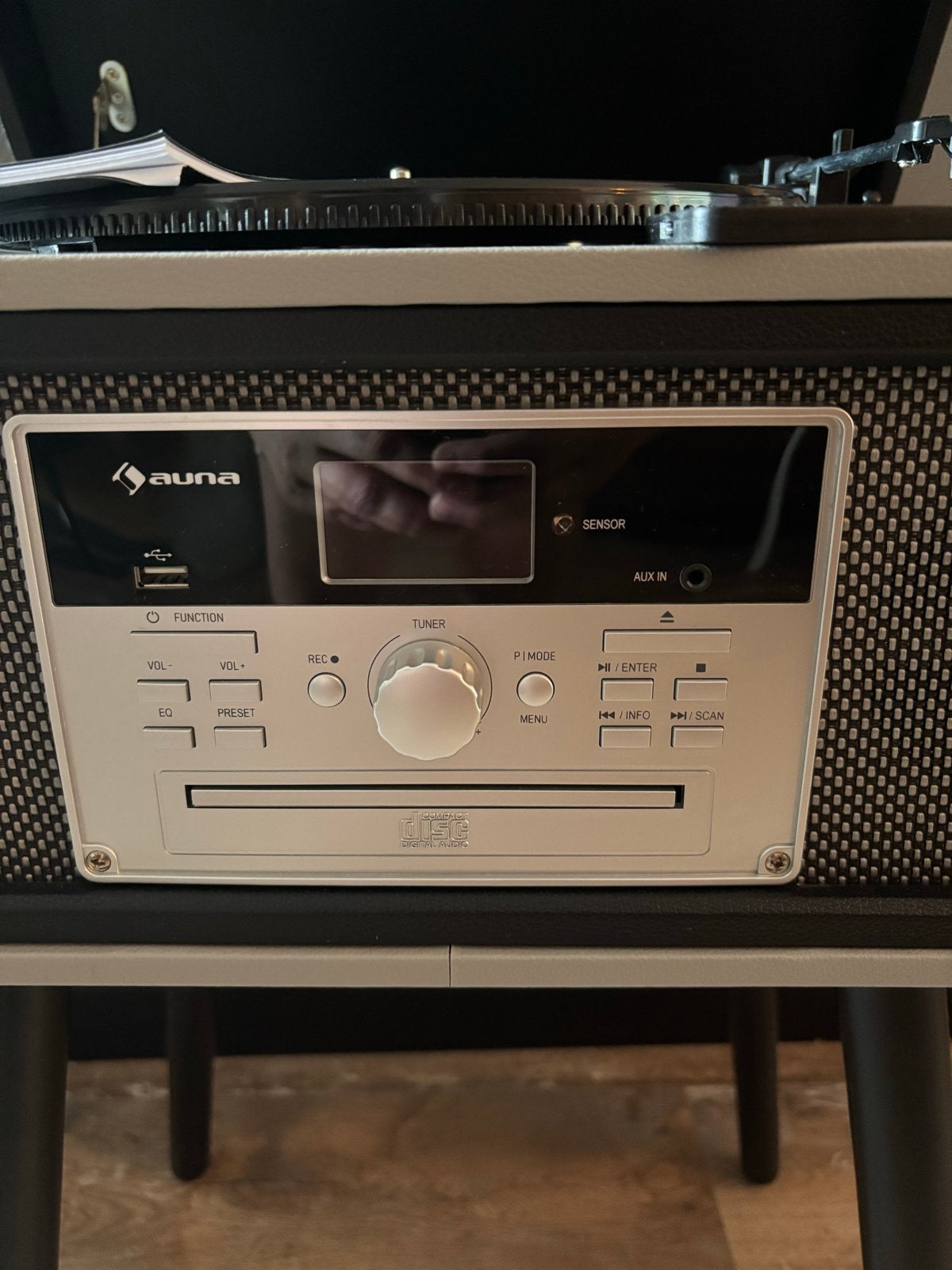 Platenspeler met CD, Radio en USB, Ophalen, Zo goed als nieuw