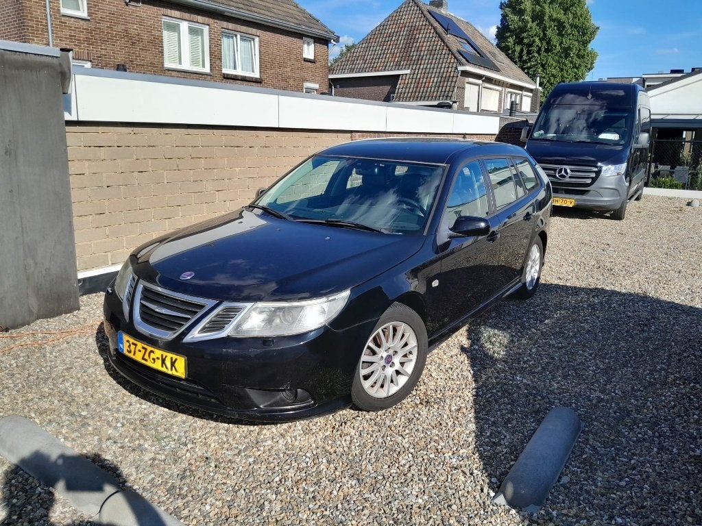 saab 9-5  en  9-3 estate, Auto's, Saab, Zwart, Stationwagon, Handgeschakeld, Particulier