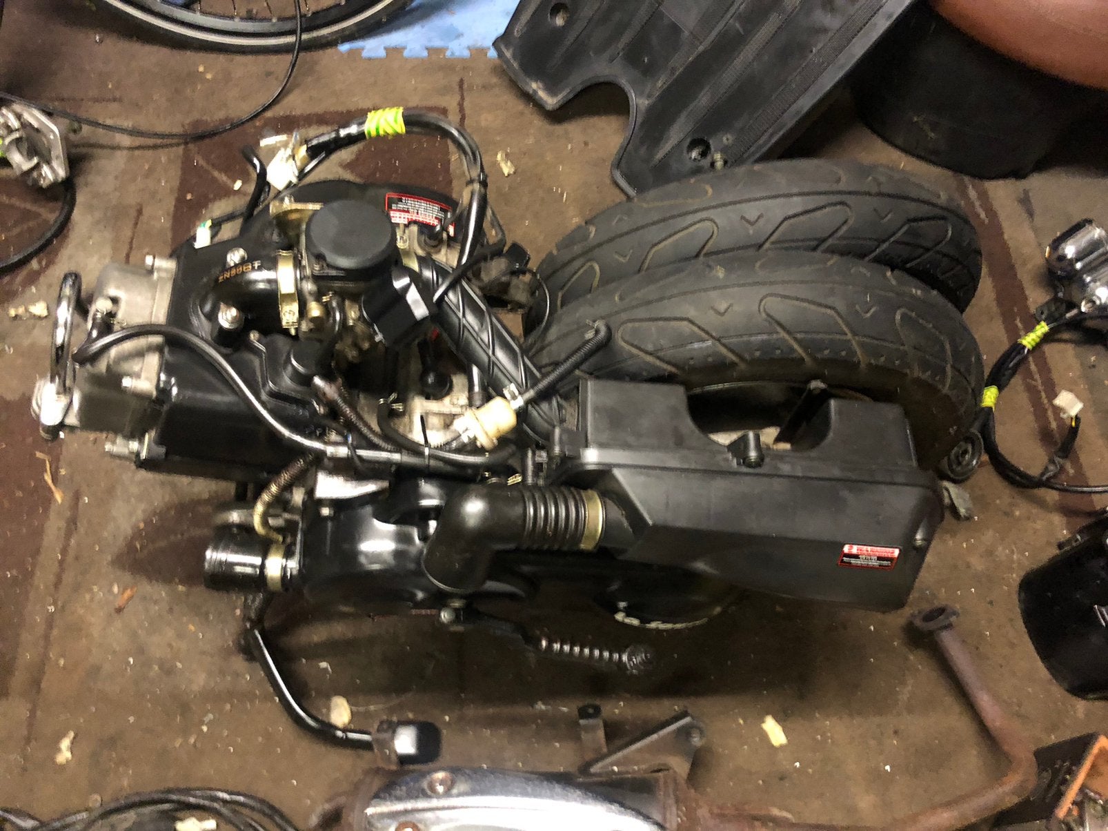 Complete Swapkit La Souris Trendy Retro GY6 4-takt 50cc, Fietsen en Brommers, Ophalen of Verzenden, Zo goed als nieuw, Blok, Overige merken
