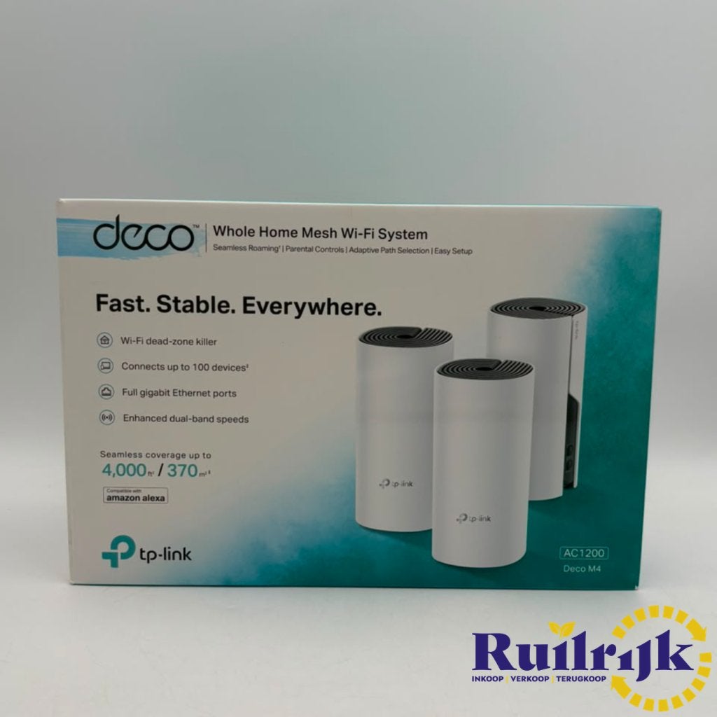 TP Link Deco M4 AC1200 WiFi Mesh systeem versterking - Nieuw, Computers en Software, Netwerk switches, TP-Link, Nieuw, Support@tplink.com