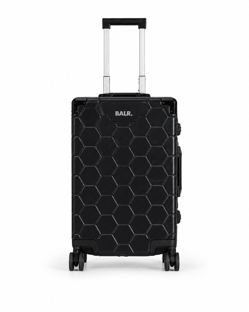 BALR. Romeo Embossed Hexagon handbagagekoffer, Wieltjes, 50 tot 60 cm, Hard kunststof, .
