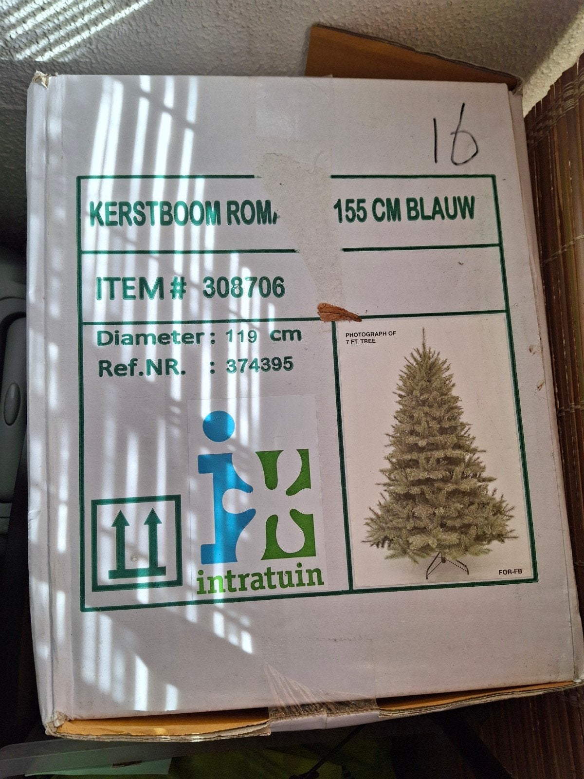 kunst kerstboom een keer gebruikt, Diversen, Ophalen, Zo goed als nieuw