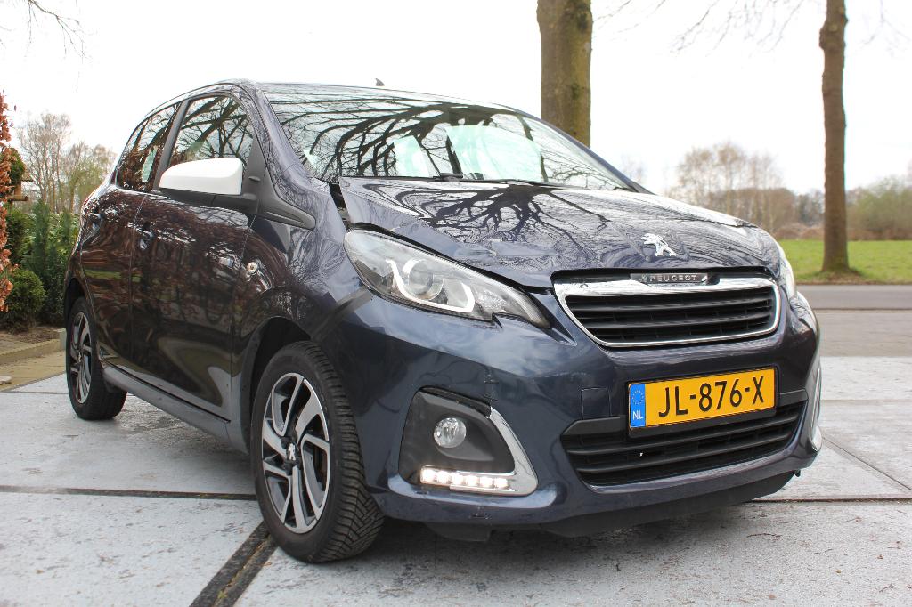 MOOIE, SPORTIEVE PEUGEOT 108 ALURE DONKER BLAUW !!!, Auto diversen, Schadeauto's, Ophalen, Blauw, Handgeschakeld, 1000 cc
