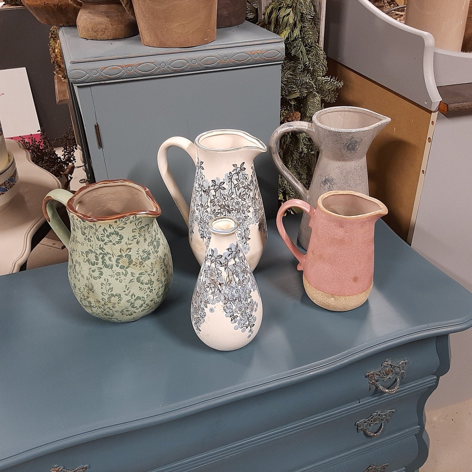 NIEUW! Landelijke kannen, vaasje, kruik, decoratie, Meerkleurig, Nieuw, Ophalen of Verzenden, Landelijk