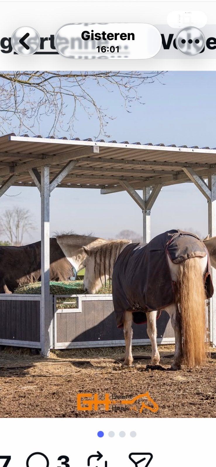 GEZOCHT! Hooiruif met dak., Dieren en Toebehoren