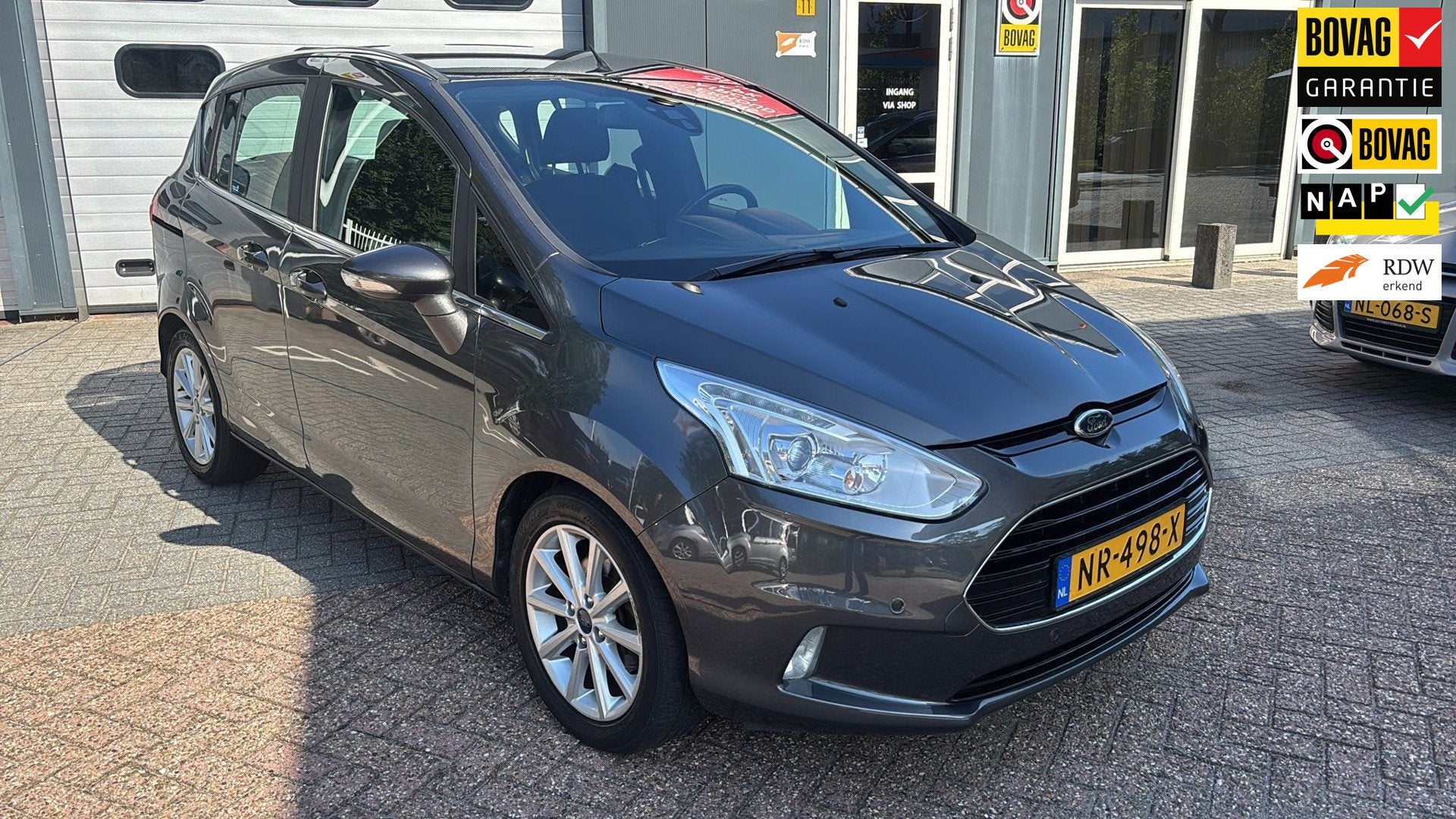 Ford B-Max 1.0 EcoBoost Titanium, Auto's, Ford, Dealer onderhouden, 101 pk, Gebruikt, Lichtsensor