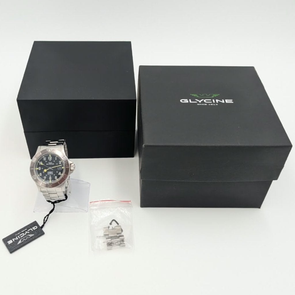Glycine GL0076 Herenhorloge Combat automatic - Complete set, Flex Ltd., Zo goed als nieuw, https://flex.com/contact-us, Nobelstraat 10, 5807 GA Oostrum LB, Limburg, Nederland