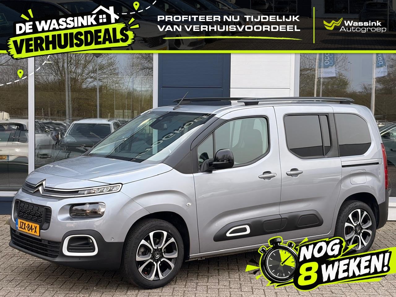 Citroën Berlingo 1.2 Shine 130pk Automaat | Navigatie | Cru, Stof, Gebruikt, 1199 cc, 14 km/l