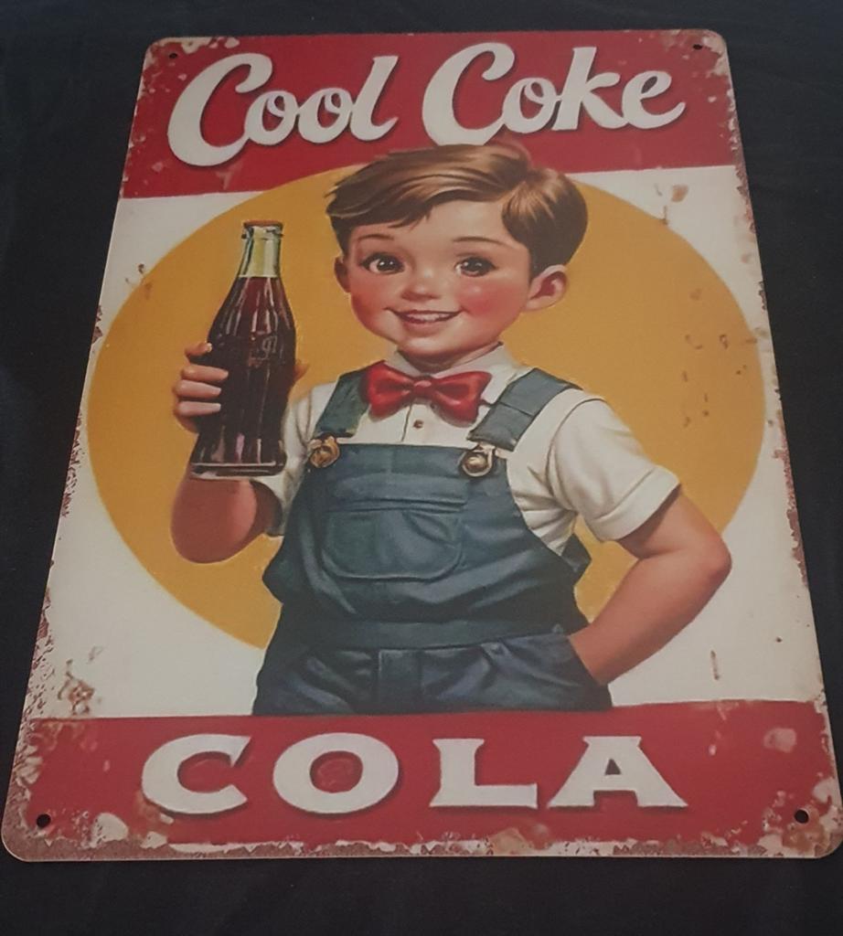 Wandbord Coca-Cola, Ophalen of Verzenden, Nieuw, Reclamebord