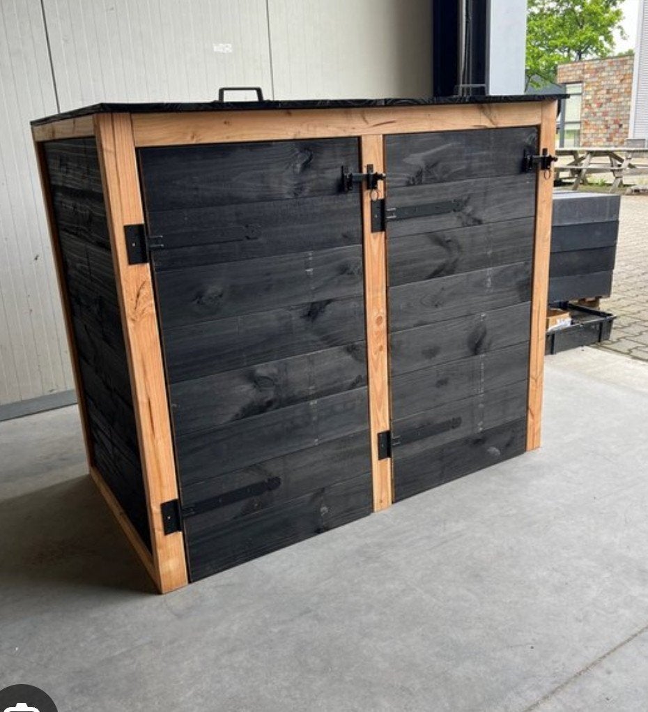 luxe container ombouw (2 containers), Ophalen, Nieuw, Hout, Containerberging