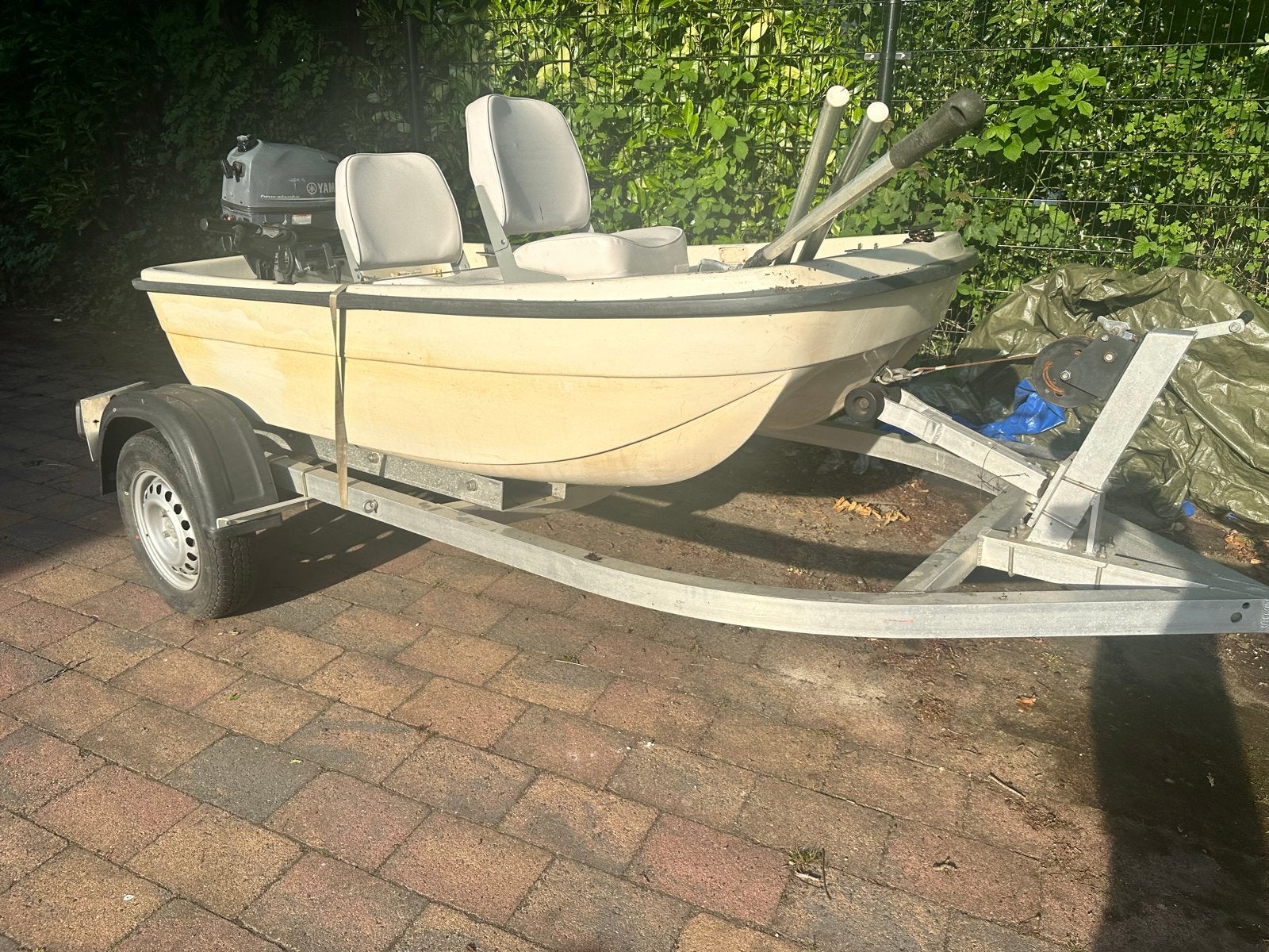 Boottrailer voor kleine boten tot 5 meter - Gebruikt, Ophalen, Gebruikt