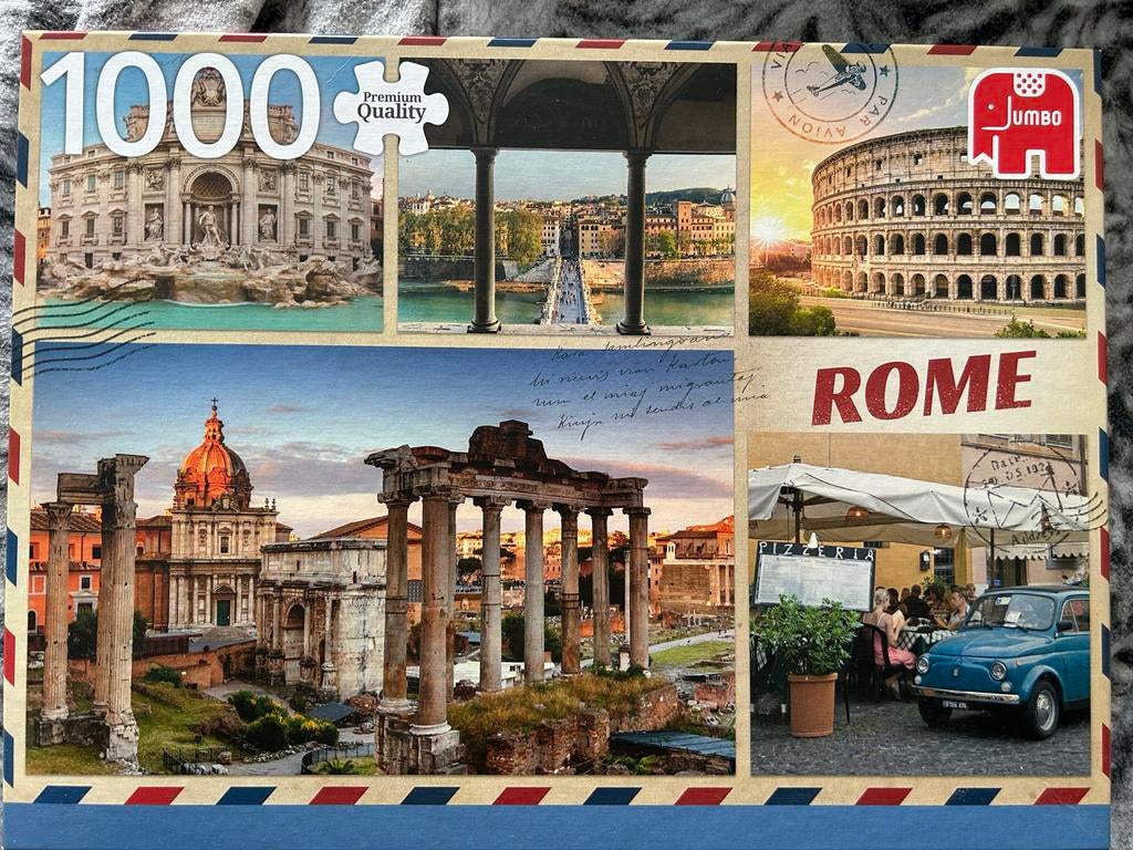 Jumbo Legpuzzel Rome 1000 stukjes, Ophalen of Verzenden, 500 t/m 1500 stukjes, Zo goed als nieuw, Legpuzzel