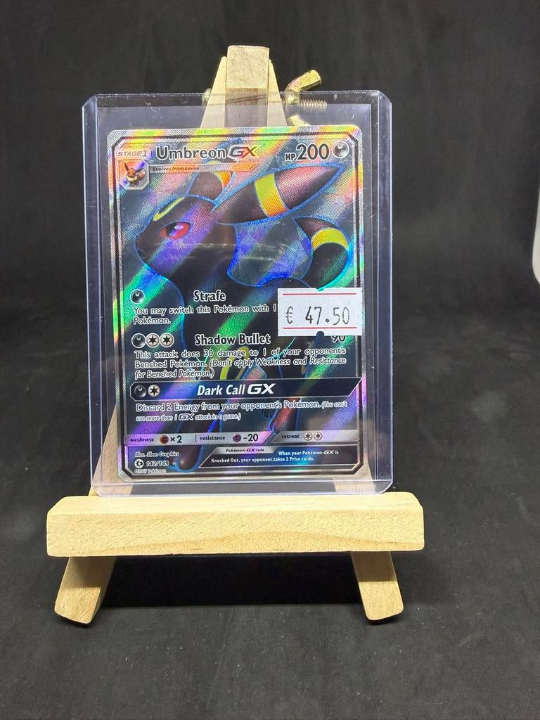 Umbreon gx 142 nm/nm, Ophalen of Verzenden, Zo goed als nieuw