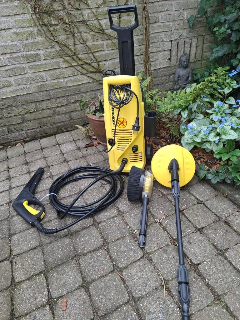 Karcher Hogedrukreiniger K297 met extra borstels, Tuin en Terras, Hogedrukreinigers, Ophalen, Gebruikt, Elektrisch, Karcher