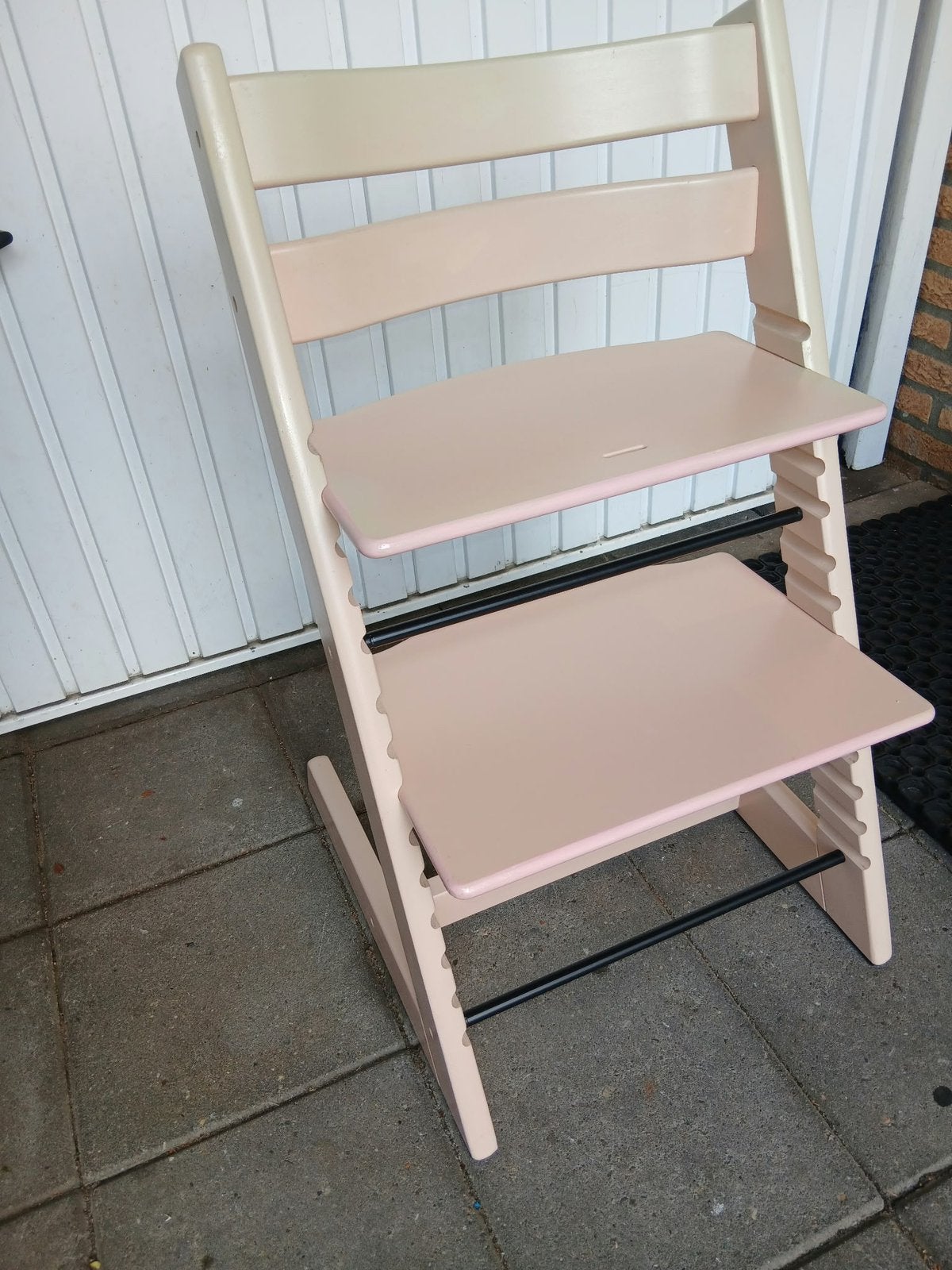 Stokke kinderstoel lichtroze, Ophalen of Verzenden, Zo goed als nieuw, Meegroeistoel