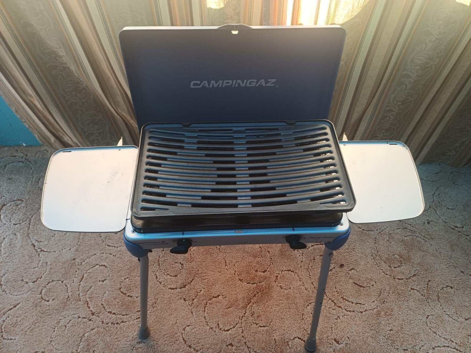Campingaz kooktoestel met grill en poten, Ophalen of Verzenden, Gebruikt