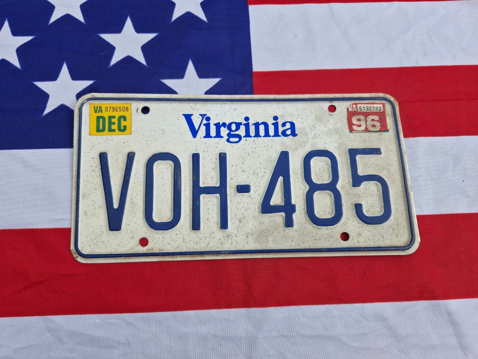 Kentekenplaat Virginia USA Nummerplaat nummerbord License VS, Verzenden, Gebruikt, Auto's