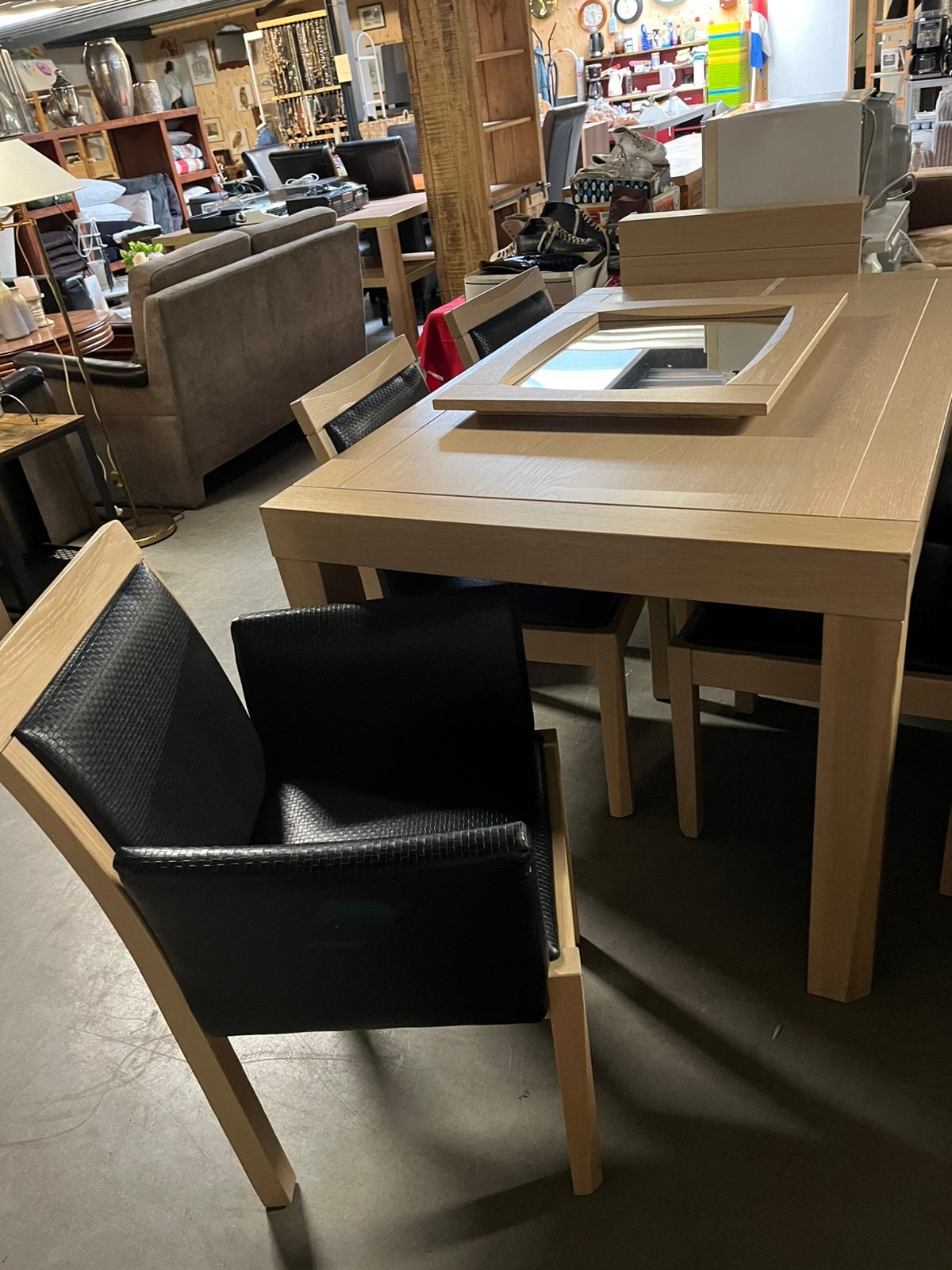 Complete eethoek, Huis en Inrichting, Complete eetkamers, Ophalen, Zo goed als nieuw, 4 tot 6 stoelen