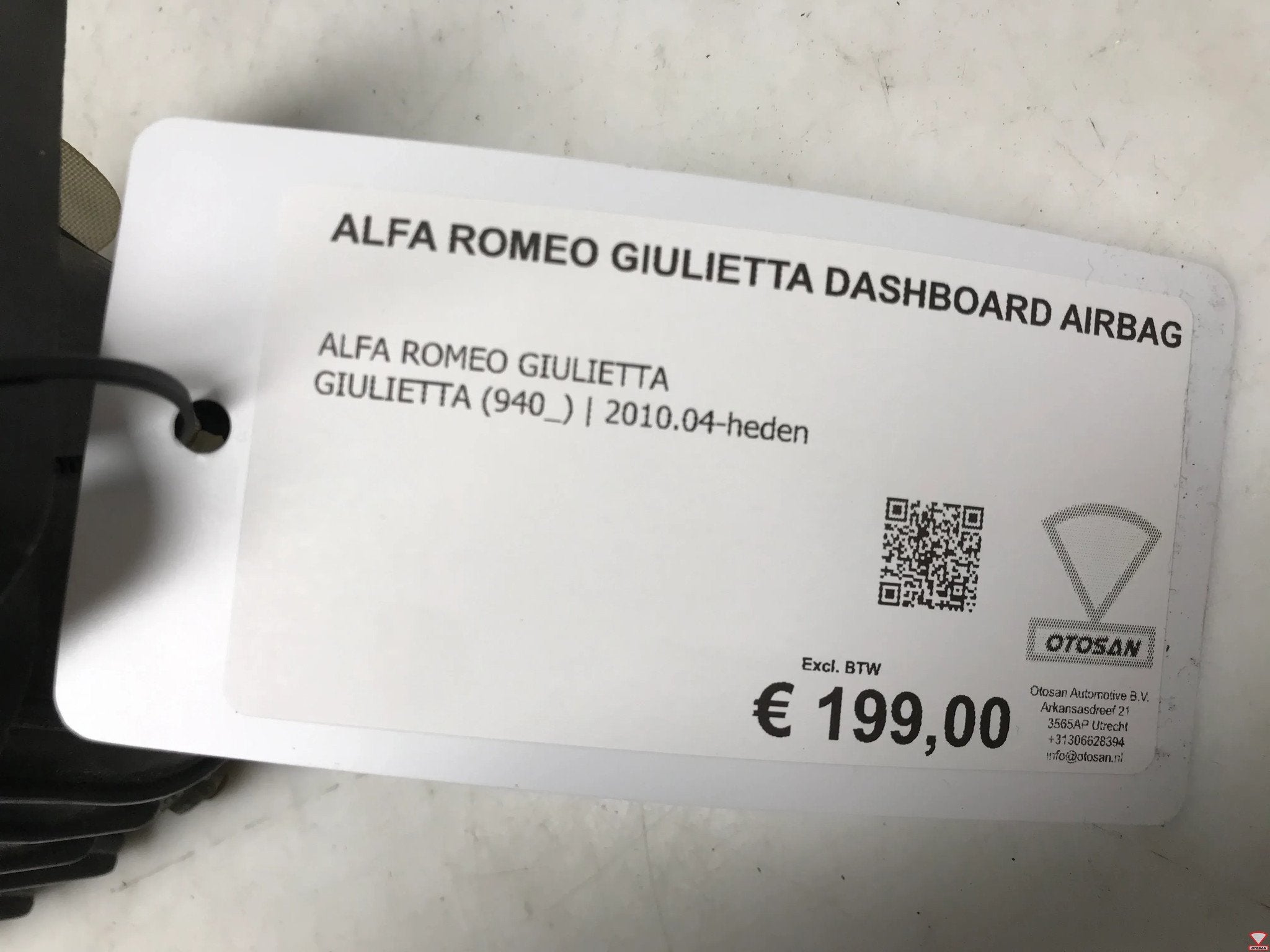 Alfa Romeo Giulietta 2010-2016 Dashboard Airbag Origineel!, Gebruikt, Dpofca@stellantis.com, Stellantis Europe S.p.A., Ophalen of Verzenden