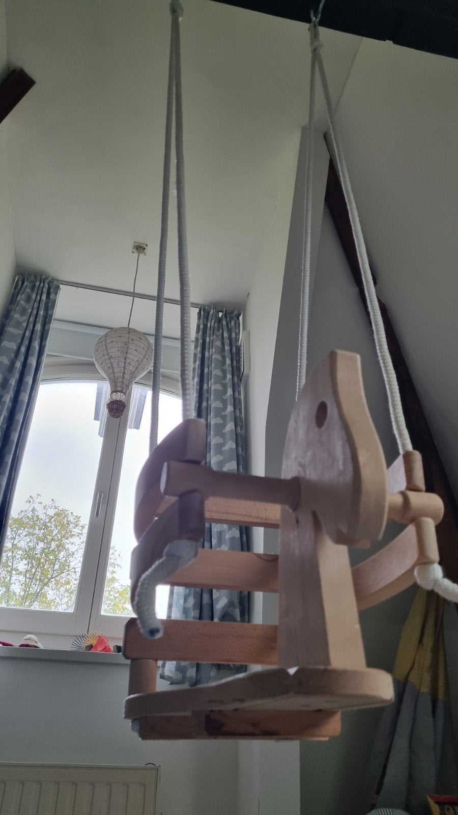 Houten babyschommel - Zo goed als nieuw, Ophalen, Zo goed als nieuw, Schommel