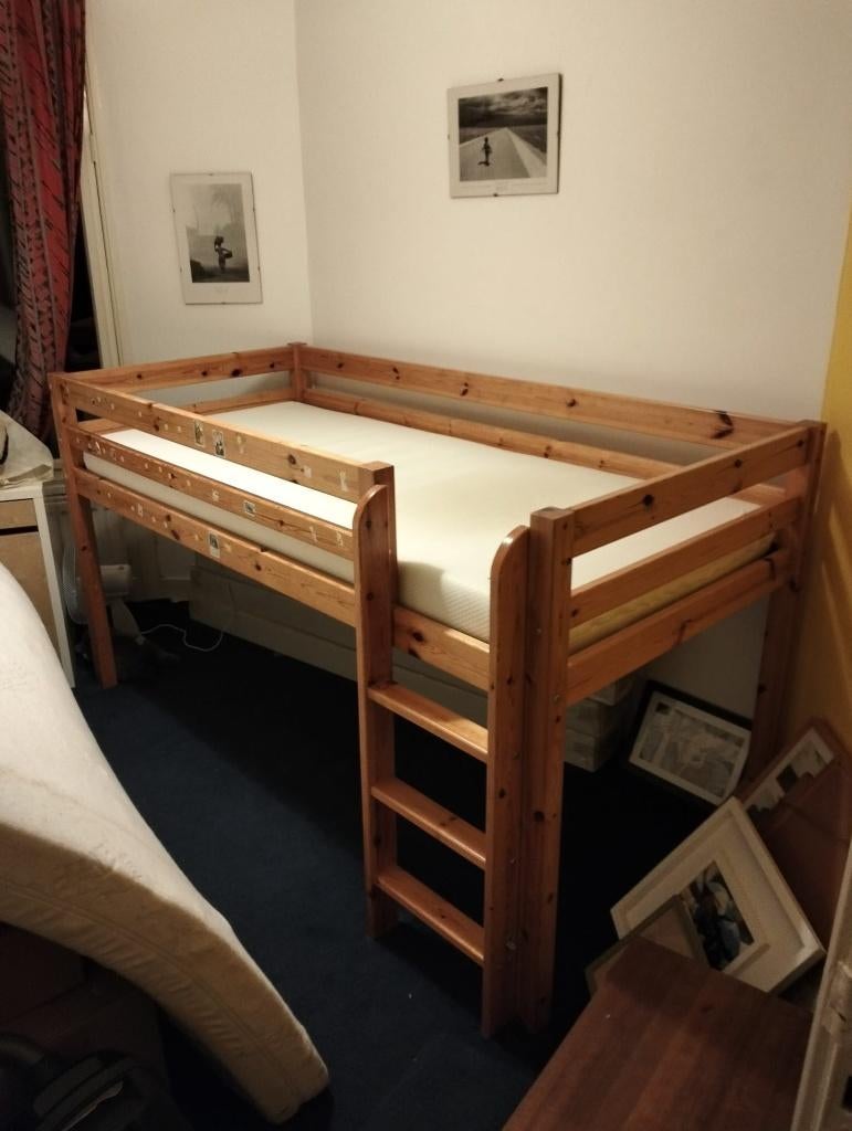 Hoogslaper Kind, Kinderen en Baby's, Kinderkamer | Stapelbedden en Hoogslapers, Ophalen, Gebruikt, Hoogslaper