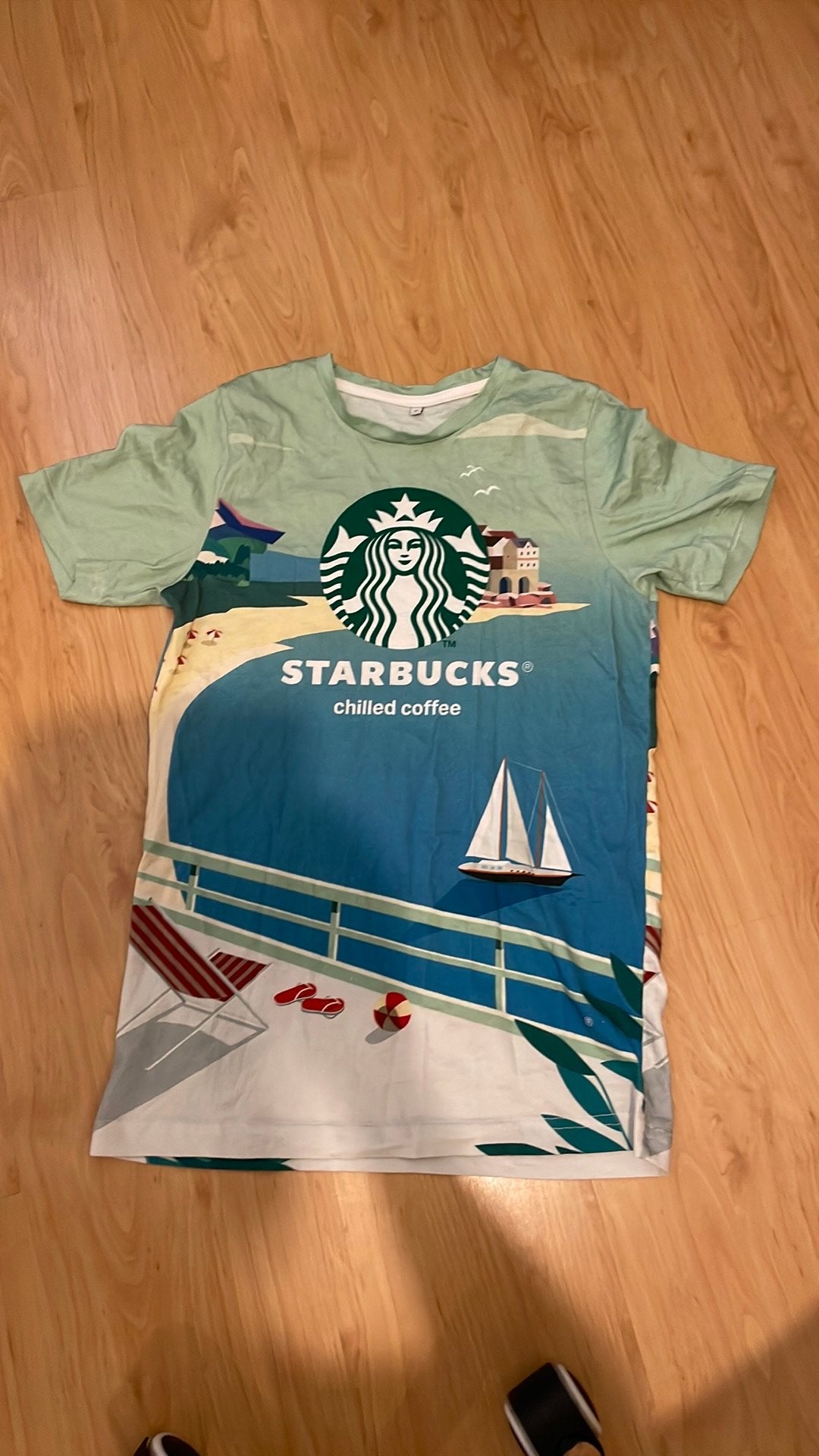 Starbucks t-shirt maat S z.g.a.n., Ophalen of Verzenden, Zo goed als nieuw, Maat 46 (S) of kleiner, Overige kleuren