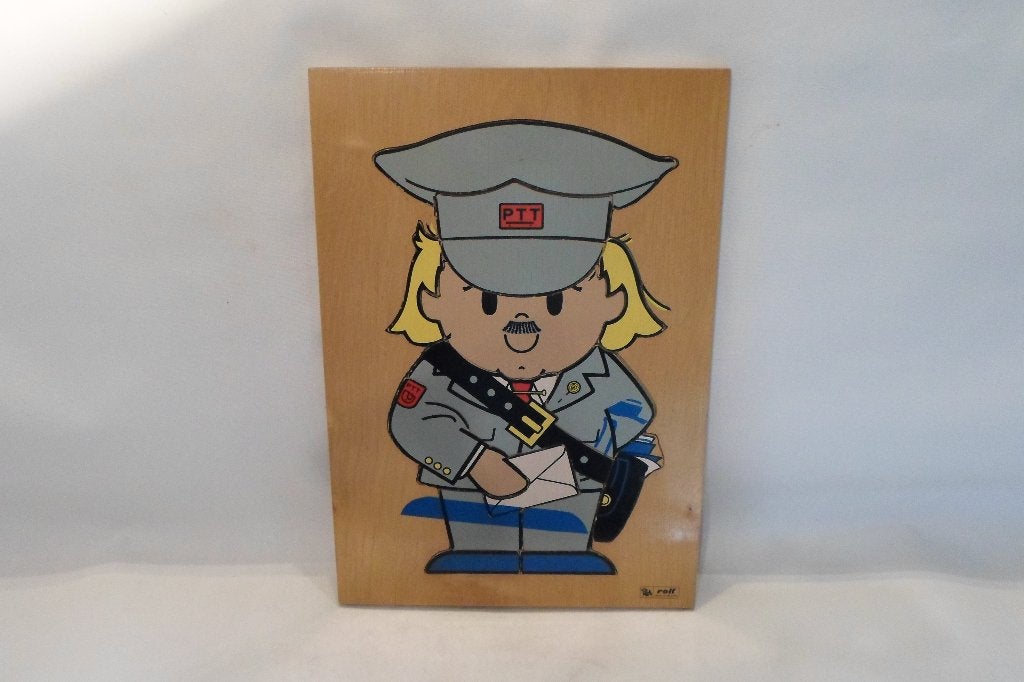 Vintage Rolf Schoolpuzzel P.T.T., Antiek en Kunst, Ophalen of Verzenden